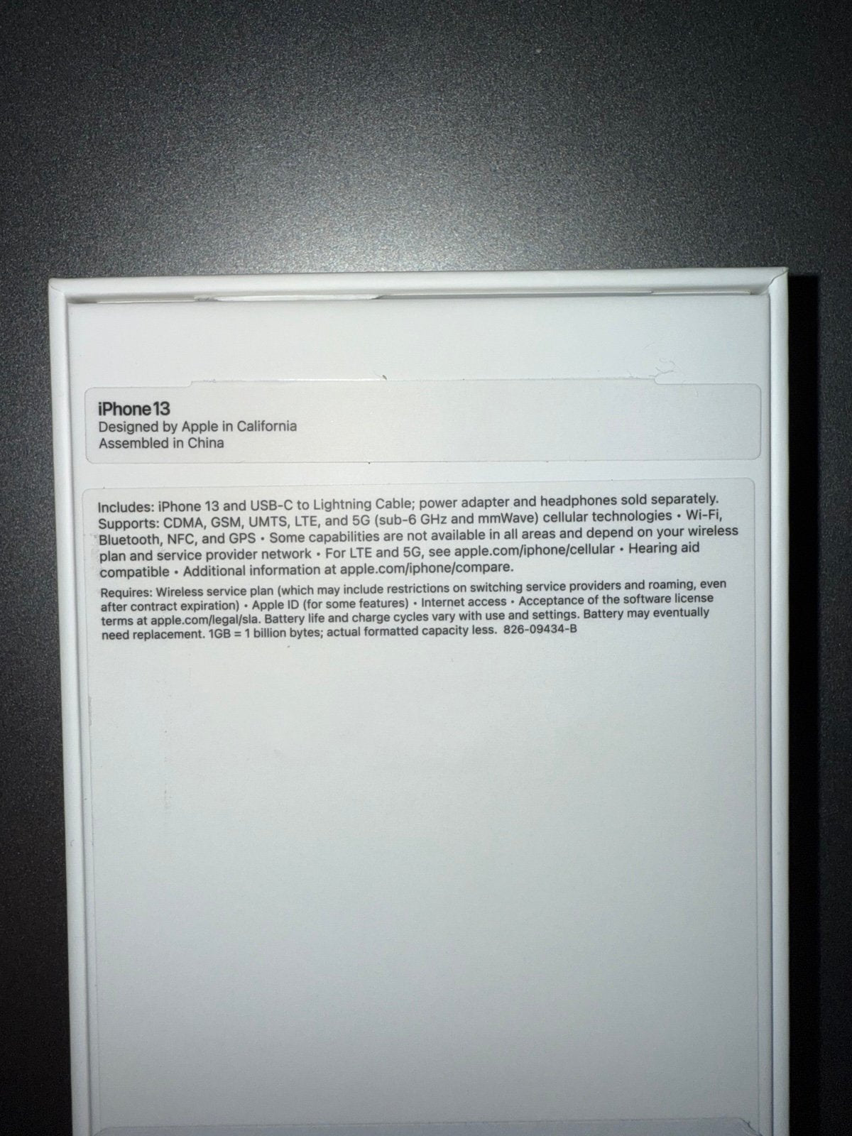 Apple iPhone 13 Midnight Unlocked 3M18