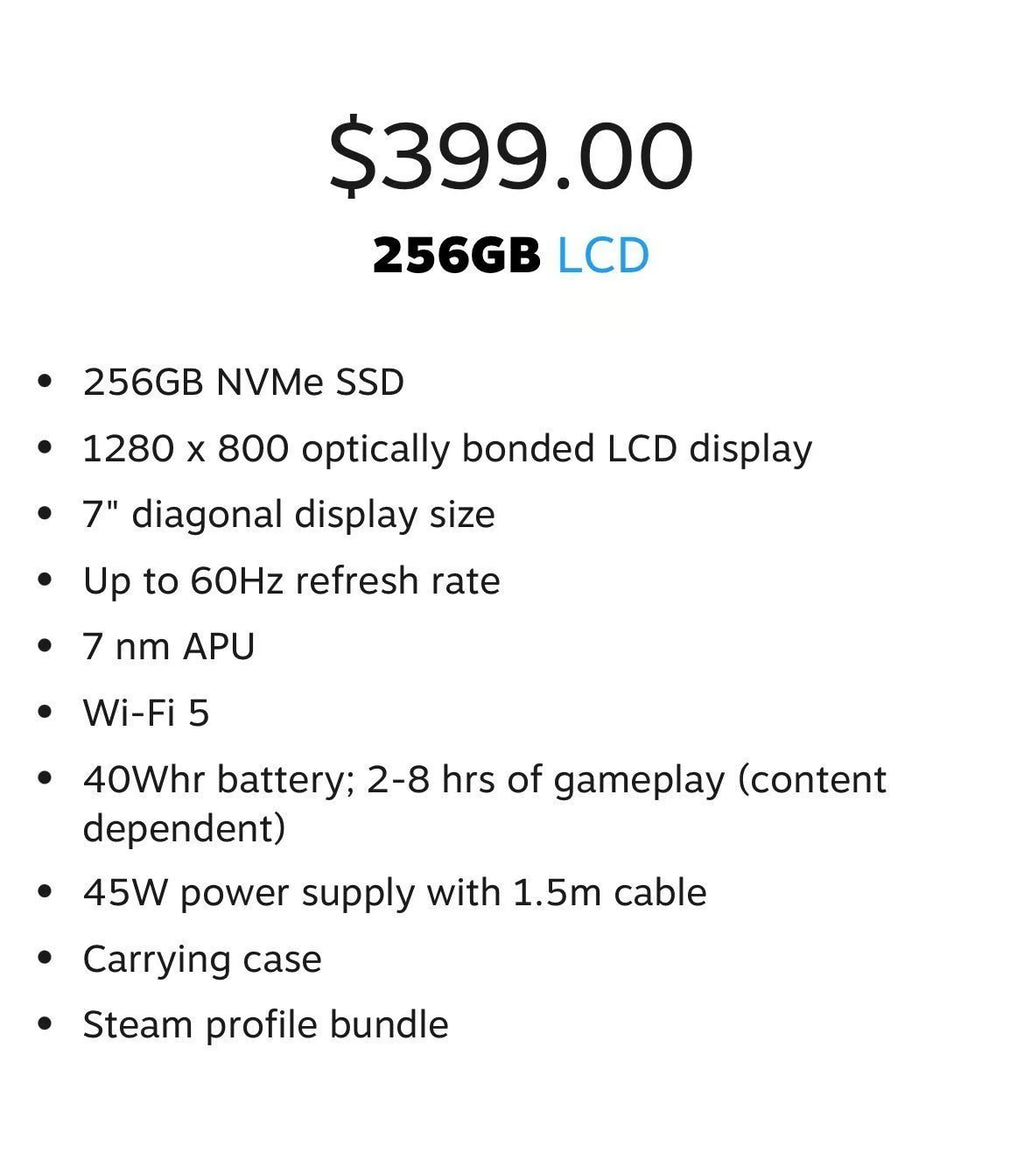 Steam Deck 256 gb 7L37