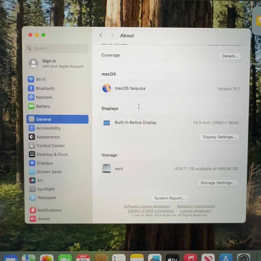 Apple Macbook Pro 2020 13"" 2.3GHz i7 16GB Ram 512GB SSD - 24 Cycles - Great 6Z16