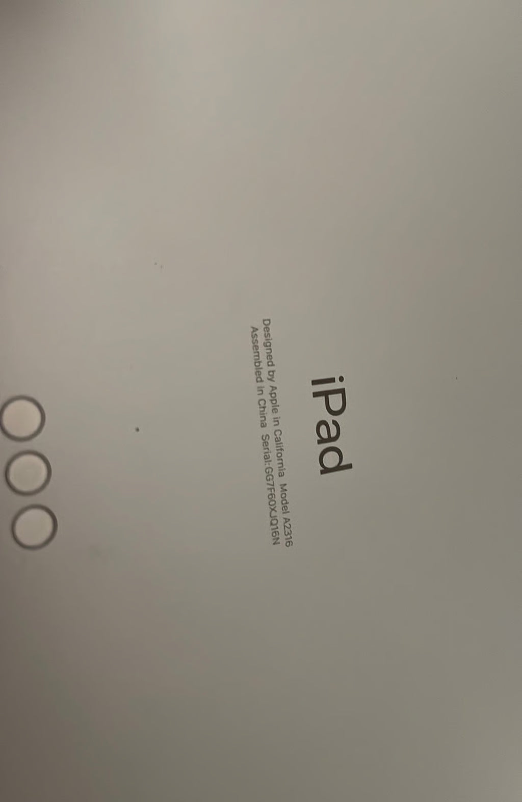 ipad air 4th generation 3W19