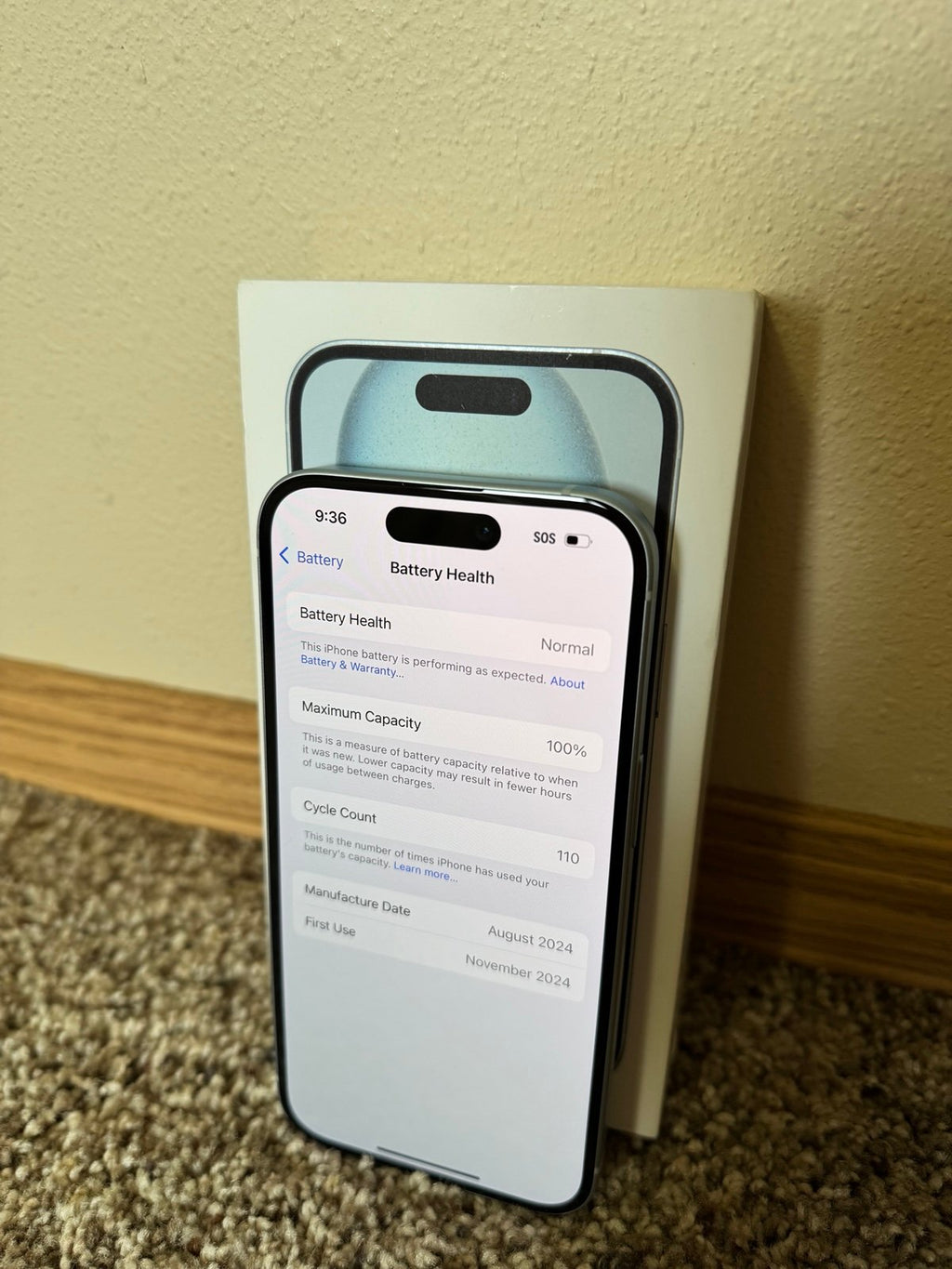 Apple iPhone 15 - 128 GB - Blue (AT&T Carrier) 7C99