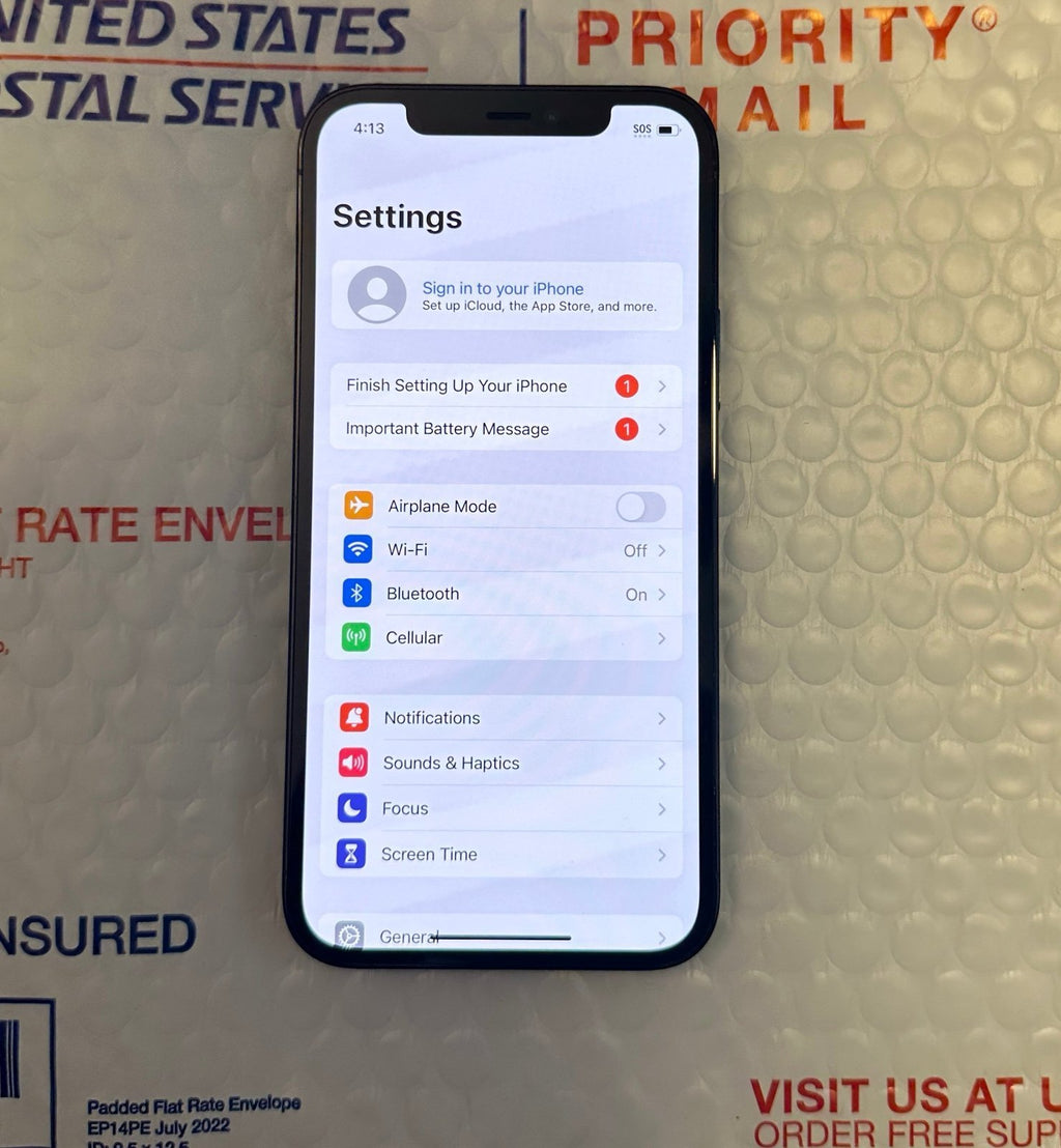 Apple iPhone 12 Pro 128 GB in Pacific Blue Unlocked - Clean IMEI 7U27