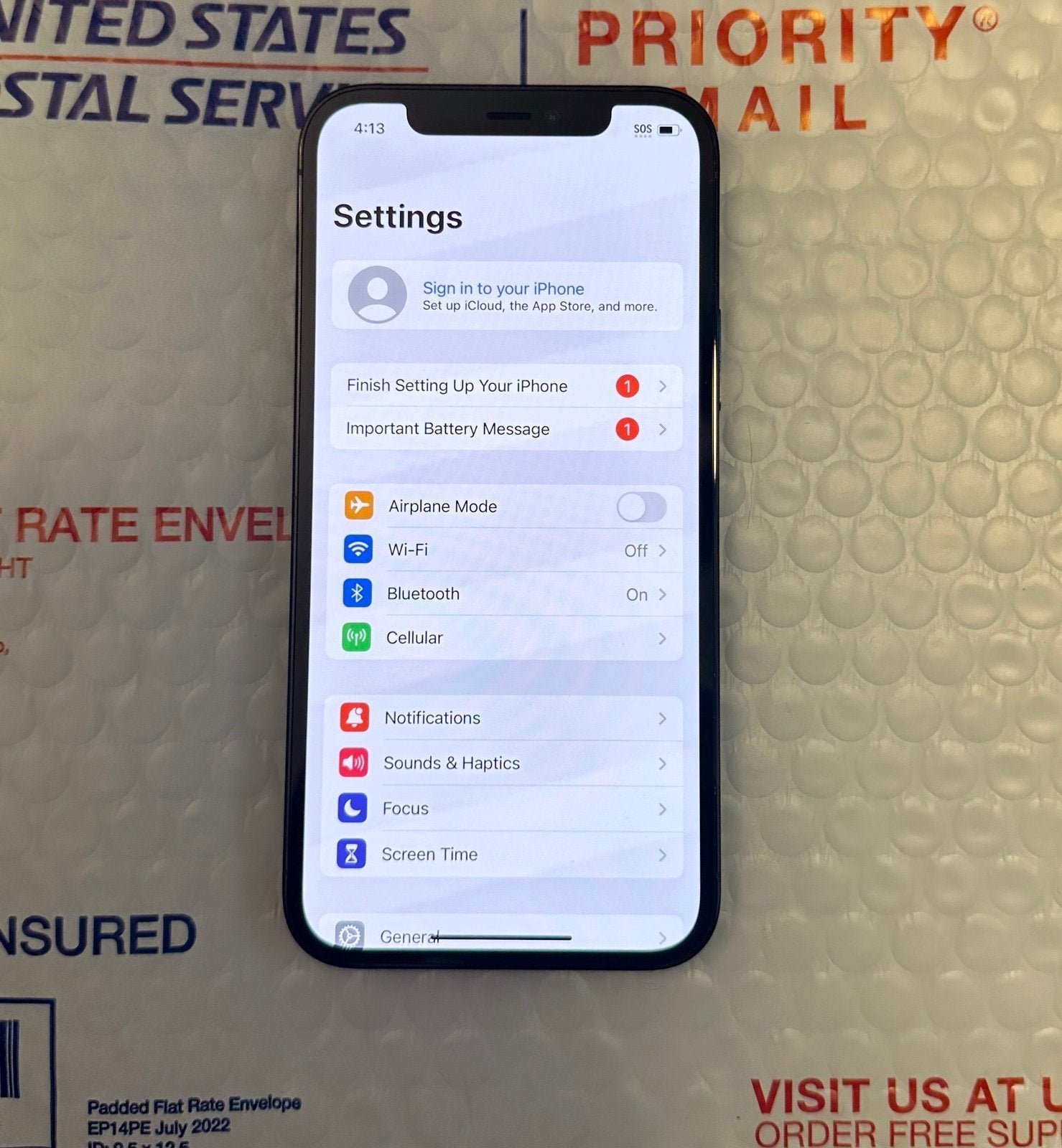 Apple iPhone 12 Pro 128 GB in Pacific Blue Unlocked - Clean IMEI 7U27