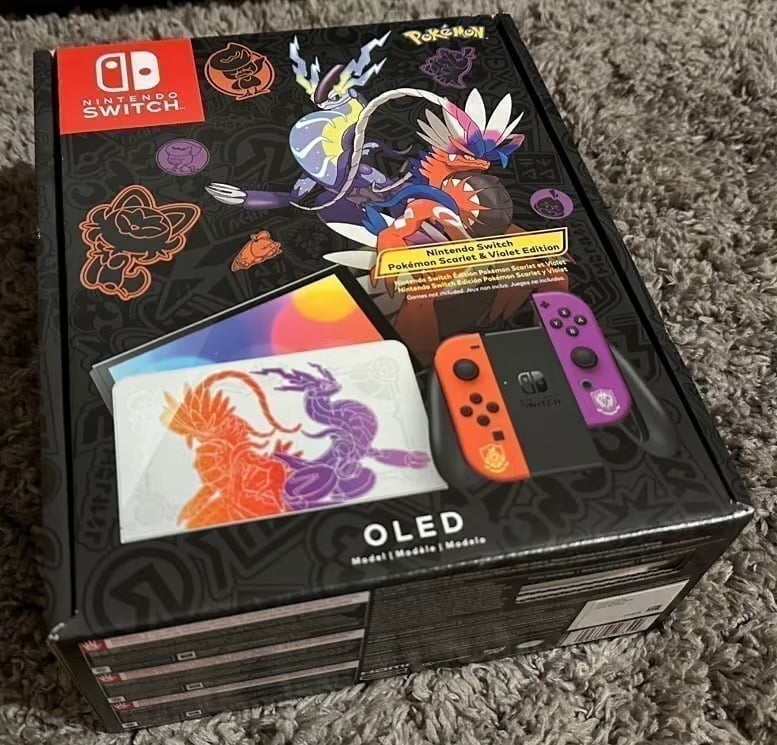 Nintendo Switch OLED console Pokemon Scarlet/Violet edition 8T12