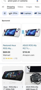 ASUS rog ally z1 extreme 7S92