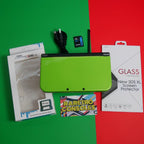 DUAL IPS New Nintendo 3DS XL in Lime Green W/ 32GB, charger, stylus & 60+ games