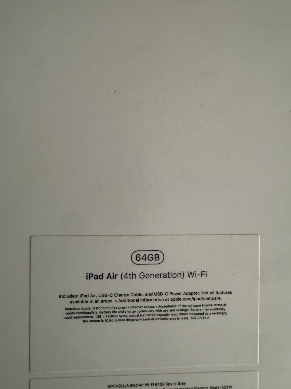 iPad Air 4th generation 64gb 7C75