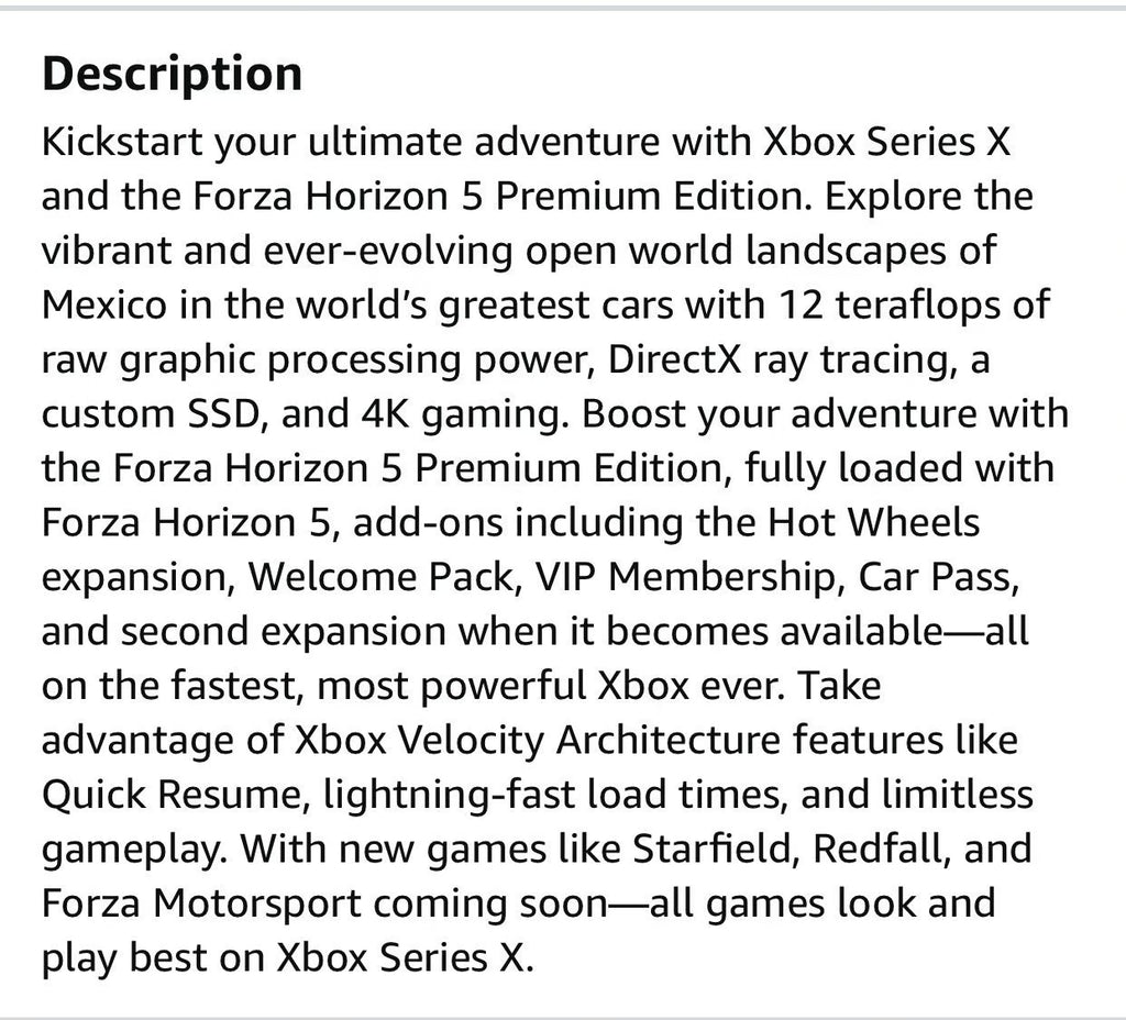 Xbox Series X 1TB SSD Forza Horizon 5 Bundle with Extra Wireless Controller 7P92