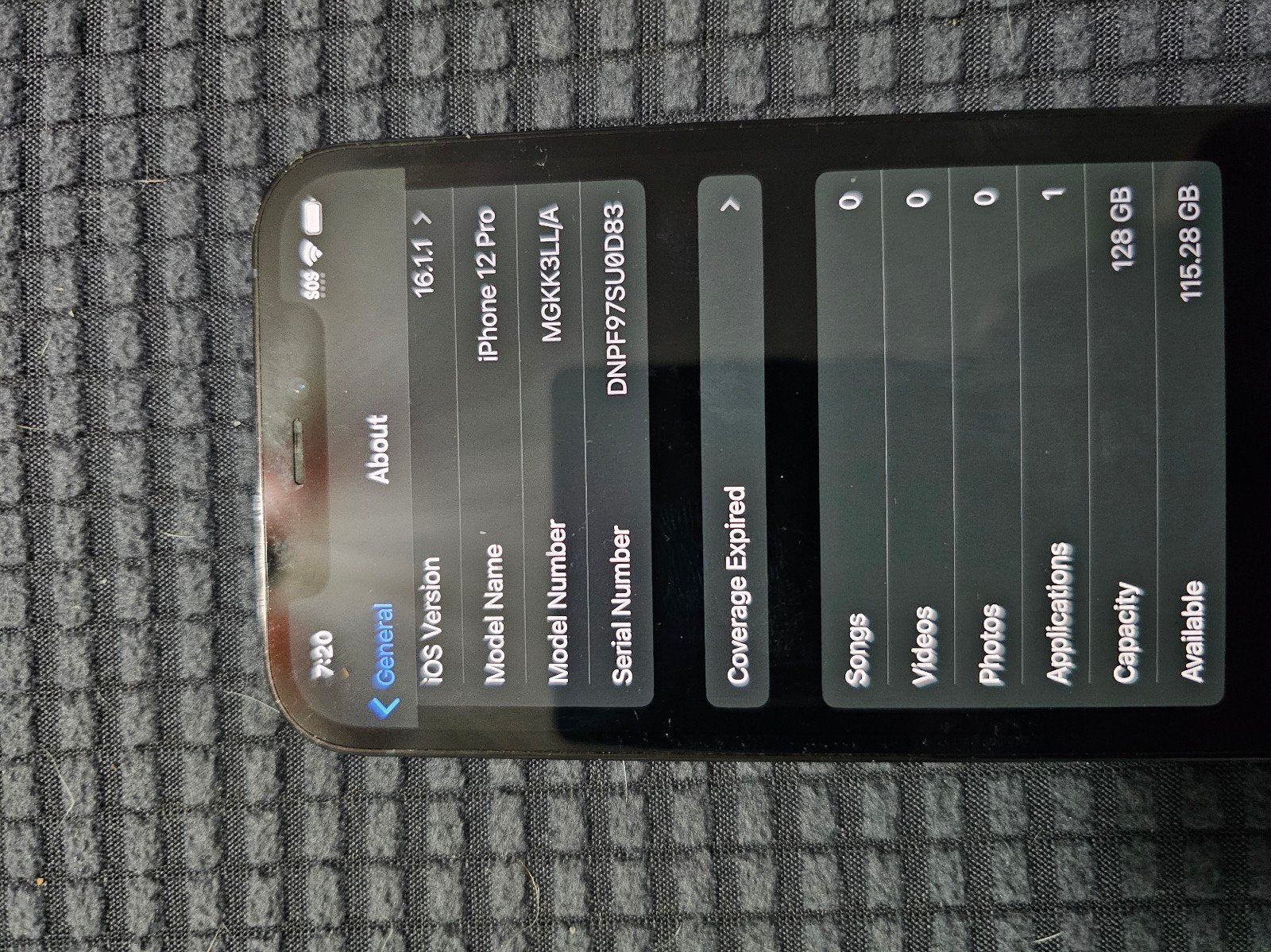 Iphone 12 Pro 128GB Unlocked 8U62