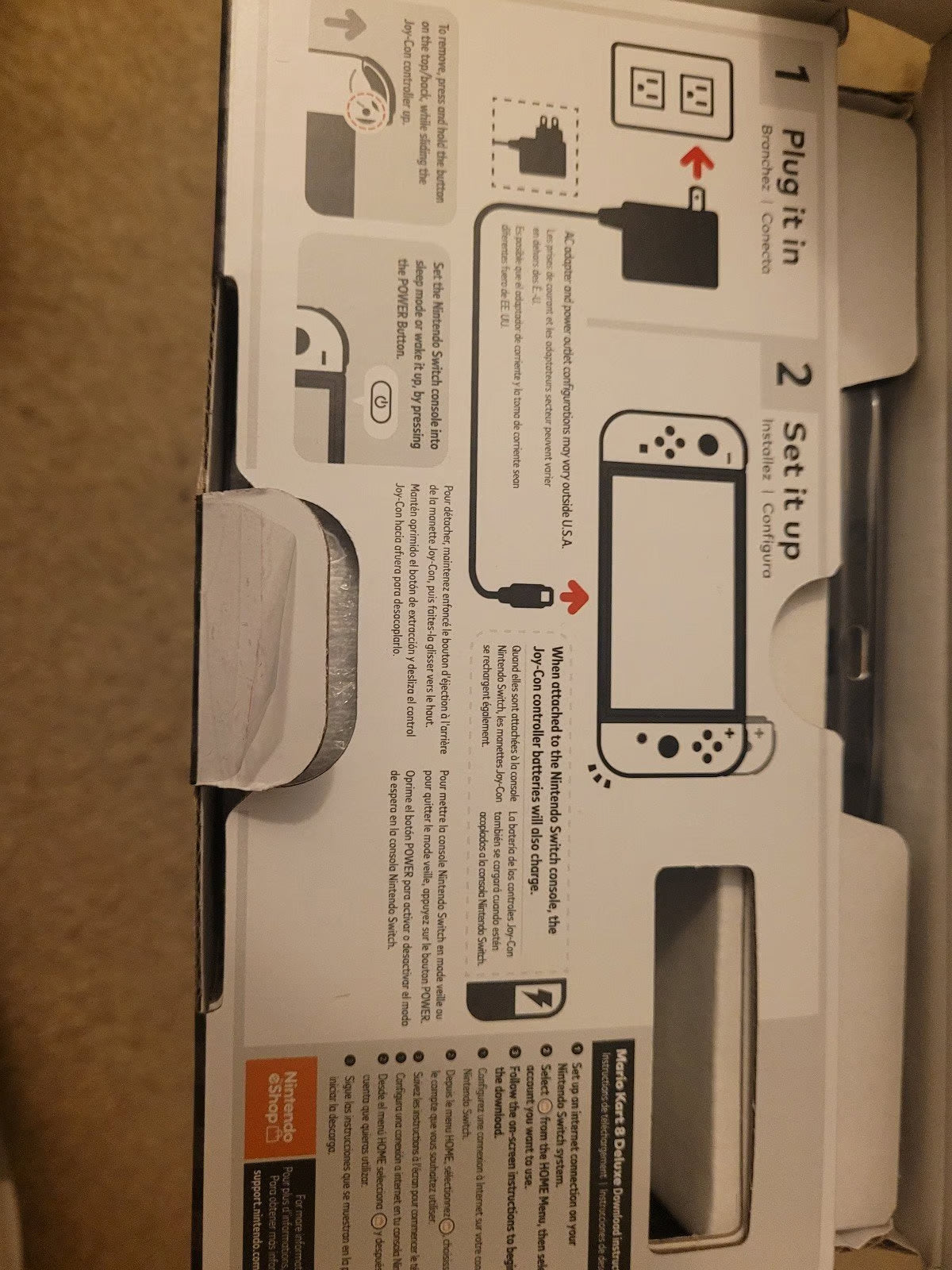 Nintendo Switch OLED Mario Kart Edition with 1yr online 9U72