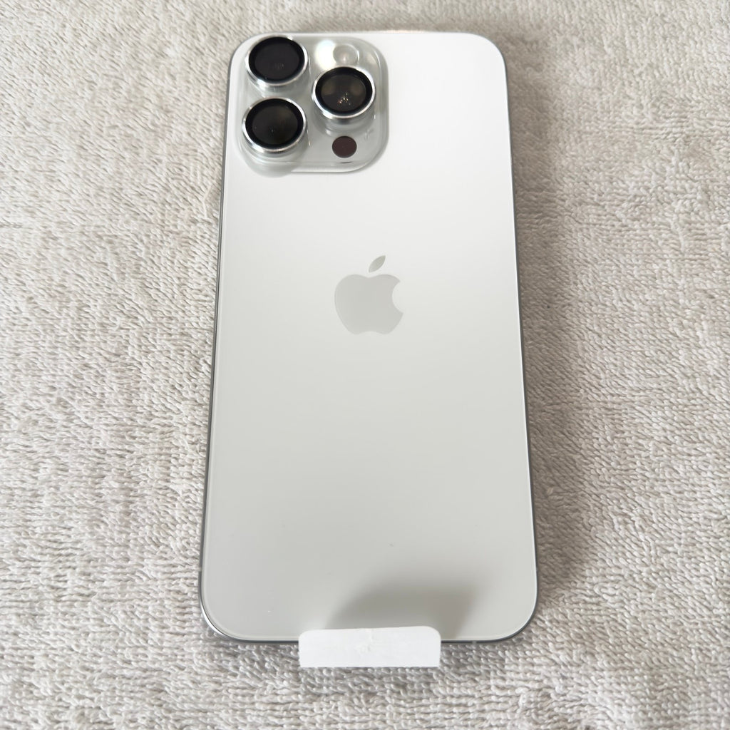 Apple iPhone 15 Pro Max - 256GB - Titanium White (Factory Unlocked) NEW! 6K86