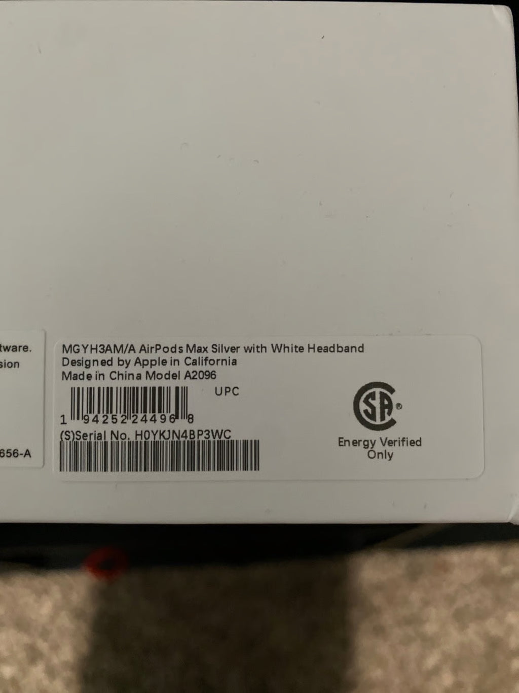 Airpods Max Silver 2R38