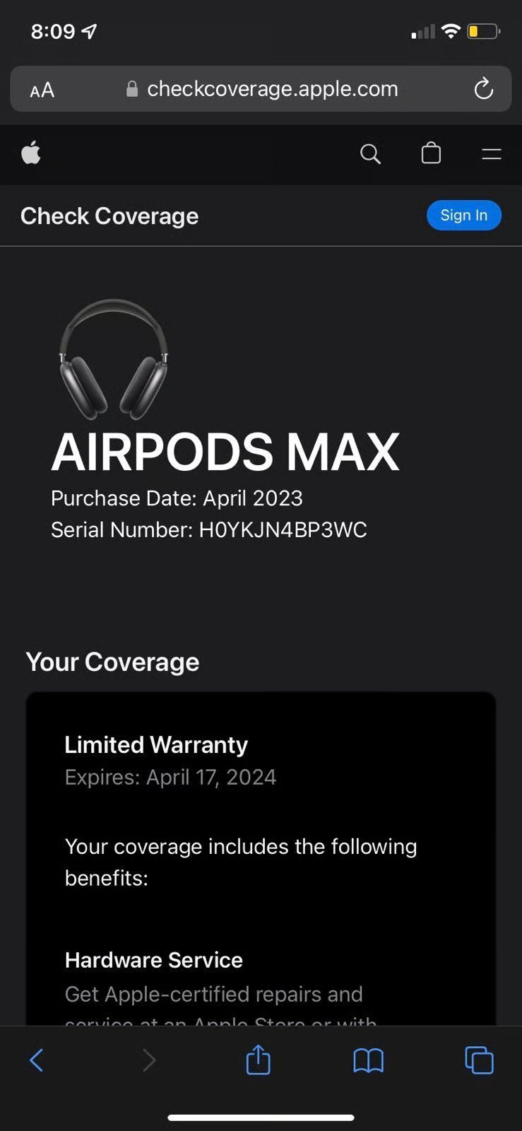 Airpods Max Silver 2R38