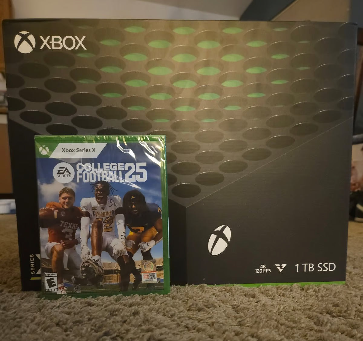 Microsoft Xbox Series X Black 1 TB Console *With* EA College Football 25 Bundle 3B55