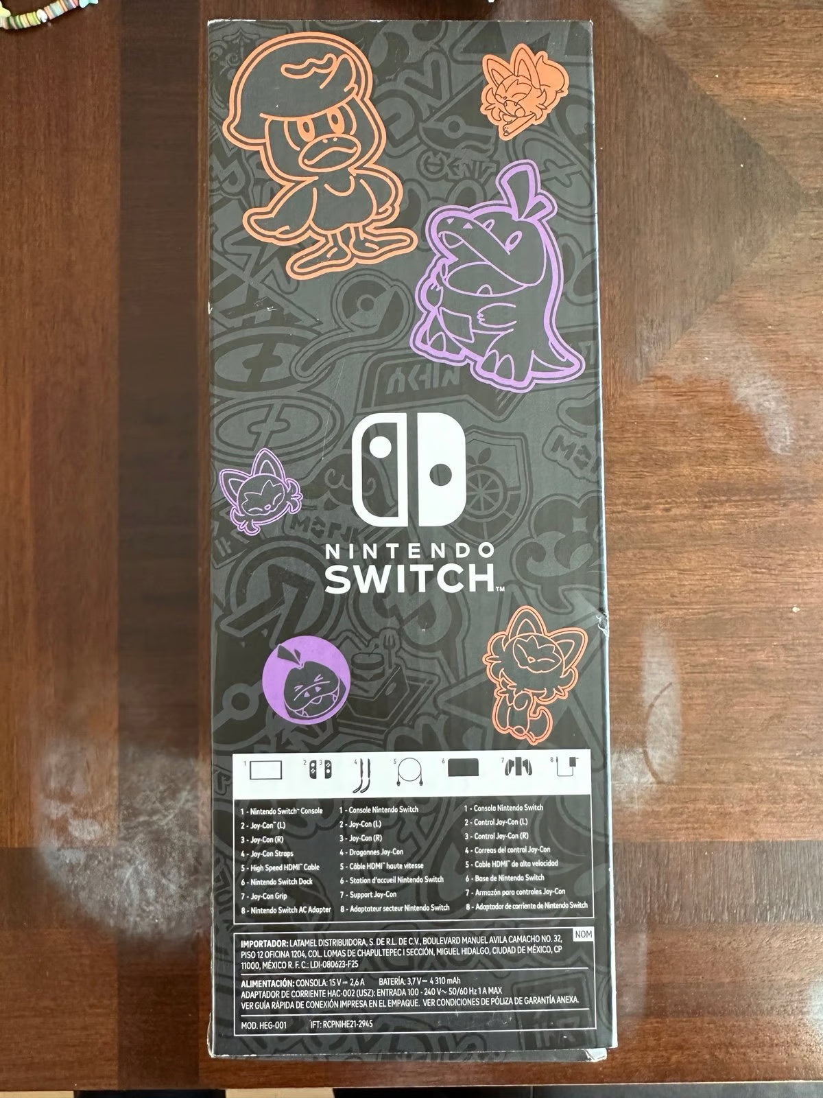 New Nintendo Switch OLED Pokemon Scarlet & Violet Special Edition US version 1M66