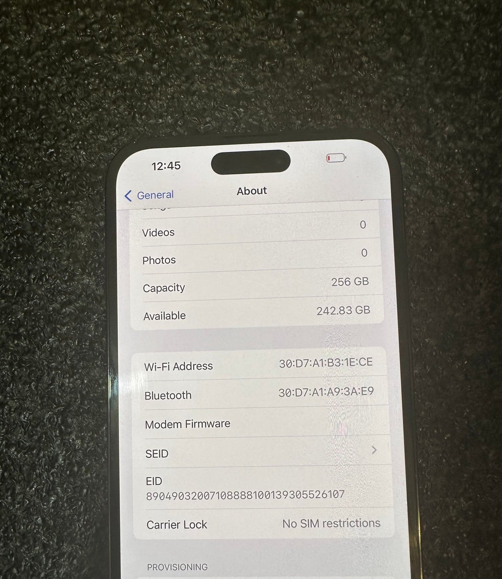 Apple iPhone 14 Pro Max 256 GB in Space Black for Unlocked 3B27