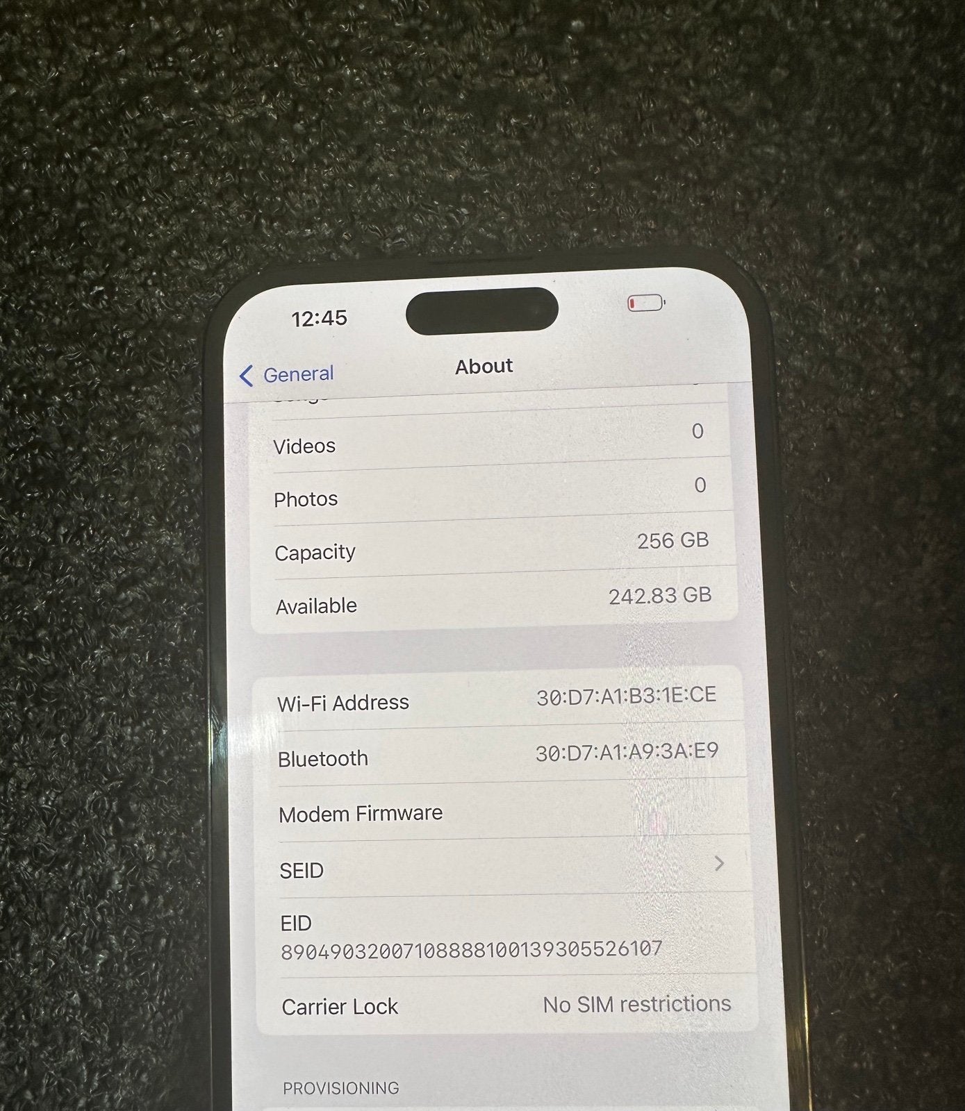 Apple iPhone 14 Pro Max 256 GB in Space Black for Unlocked 3B27