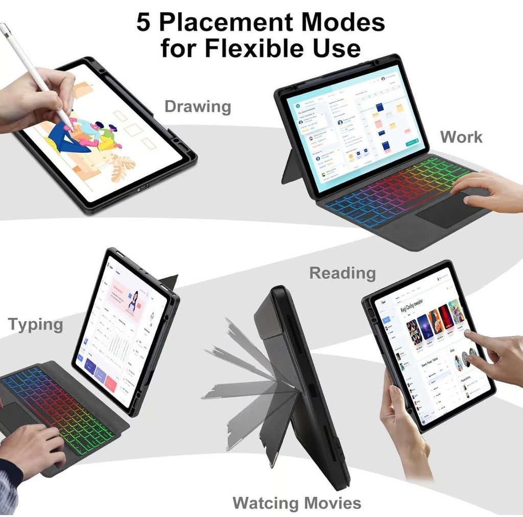 Apple iPad Pro 12.9�?5th Gen 128 GB Gray WiFi 5G NEW Keyboard Case NEW Pencil 8K69