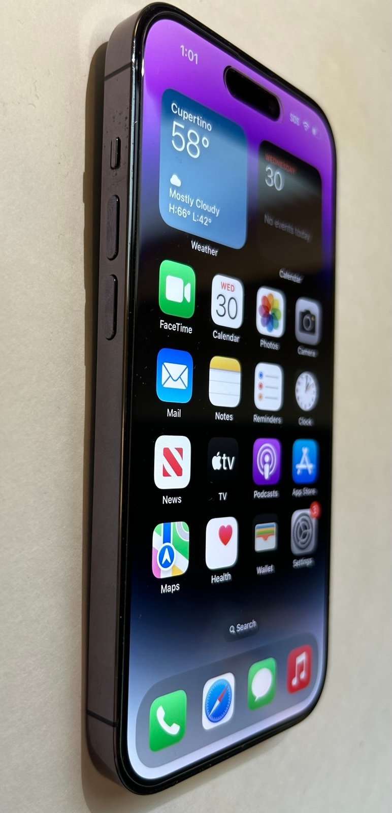 Apple iPhone 14 Pro 128 GB in Deep Purple for Unlocked 7A95