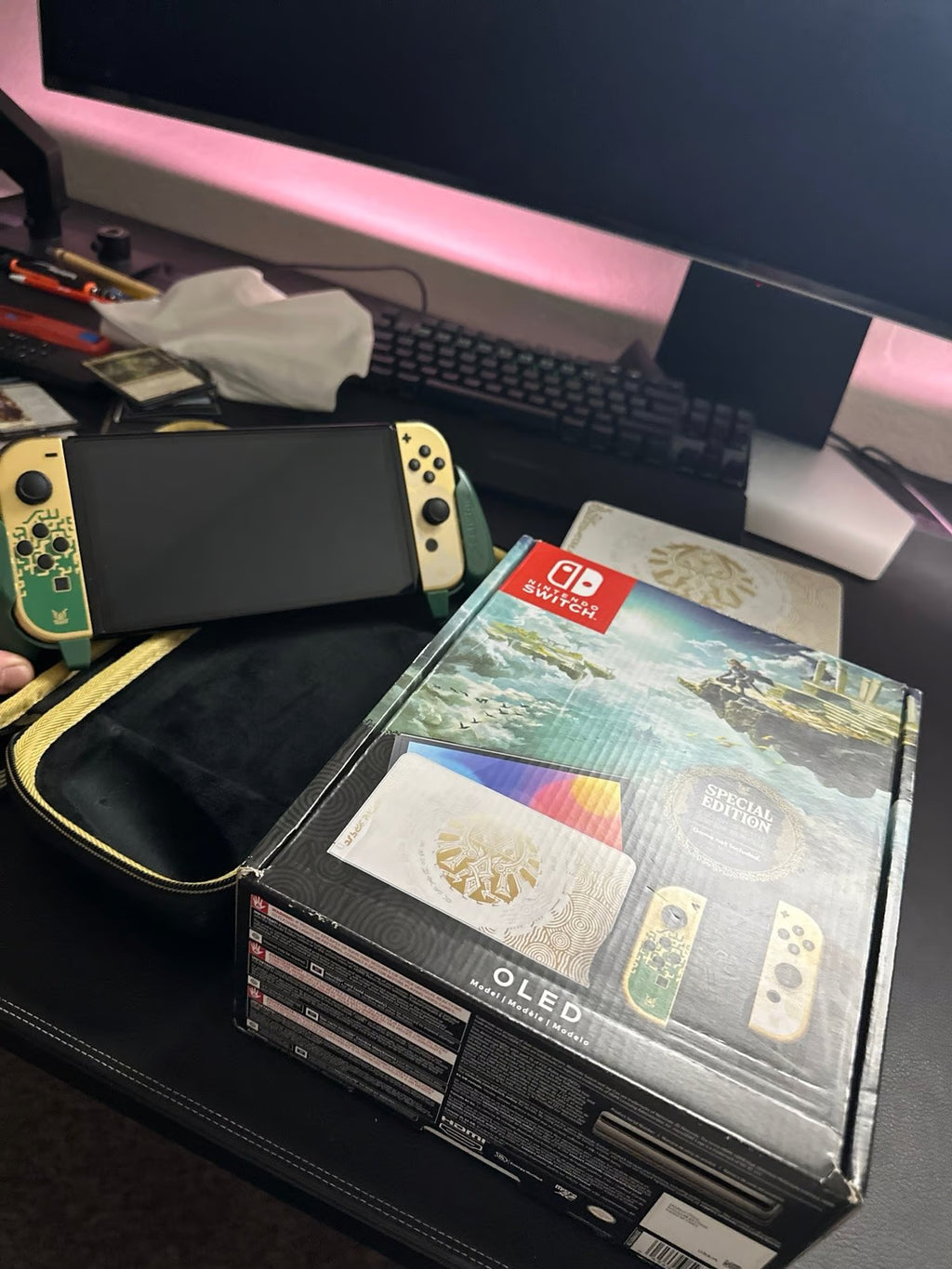 Nintendo Switch legend of Zelda tears of the kingdom OLED console 9R29