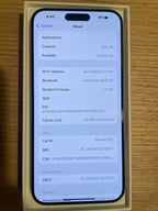 iPhone 15 Pro Max white titanium 256 GB 1X92