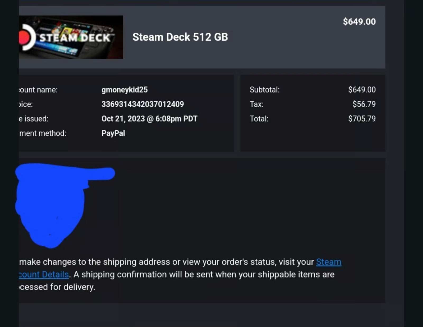 steam deck 512gb with charging stand 3N76