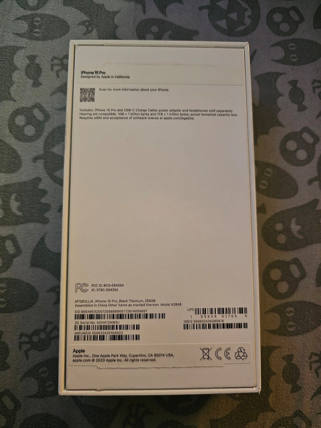 Apple iPhone 15 Pro 256gb *New Open Box* *Sim Locked to AT&T* *Locked* 9W86