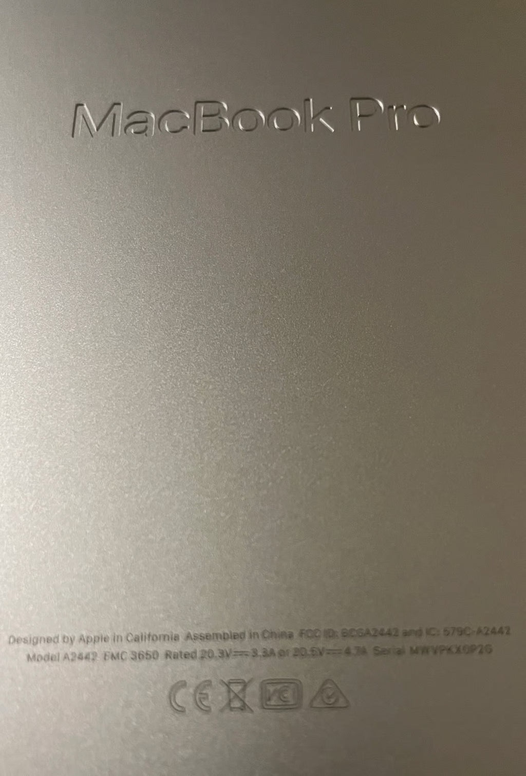 Apple Macbook Pro 2021 14"" M1 Pro A2442 16GB 500GB SSD macOS Sonoma 9K26