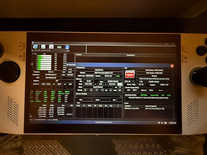 Asus Rog Ally Z1 Extreme UPGRADED BATTERY / LOTS OF ACCESSORIES !! 5H56