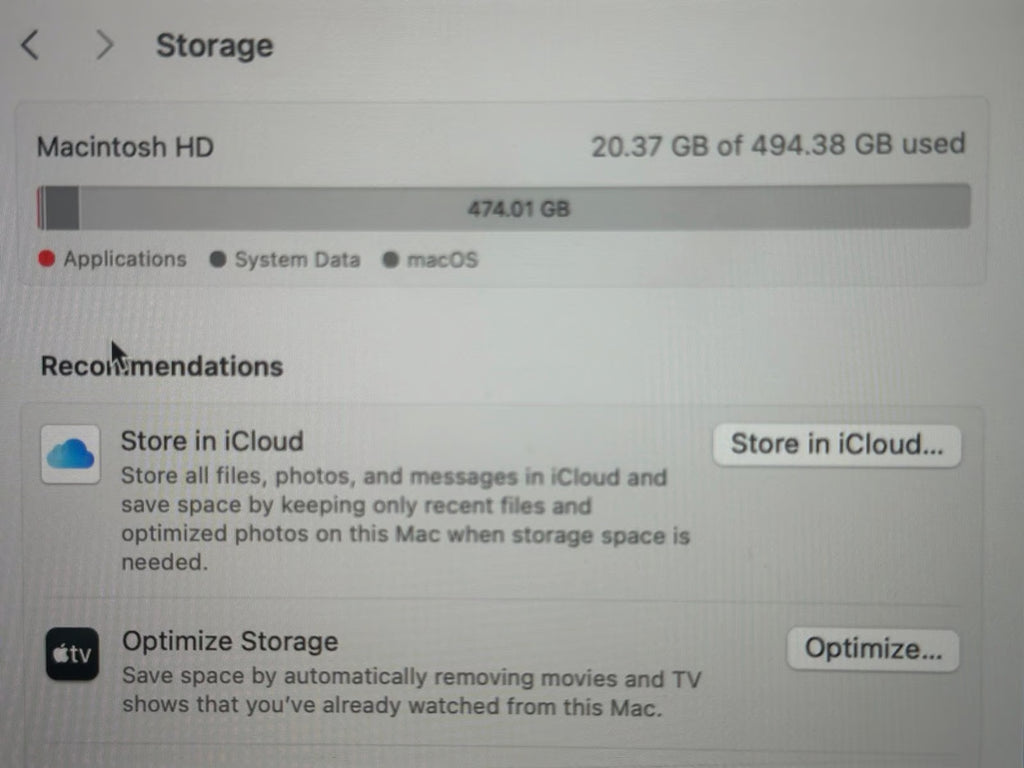 Apple Macbook Pro 13in.  M1 3.2 GHz  512GB SSD 16gb ram 5G78