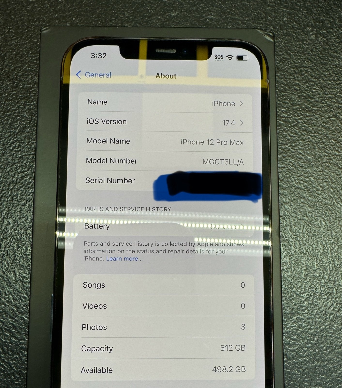 Prestine ! Apple iPhone 12 Pro Max - 512 GB - Pacific Blue (Unlocked) FLAWLESS! 1E99