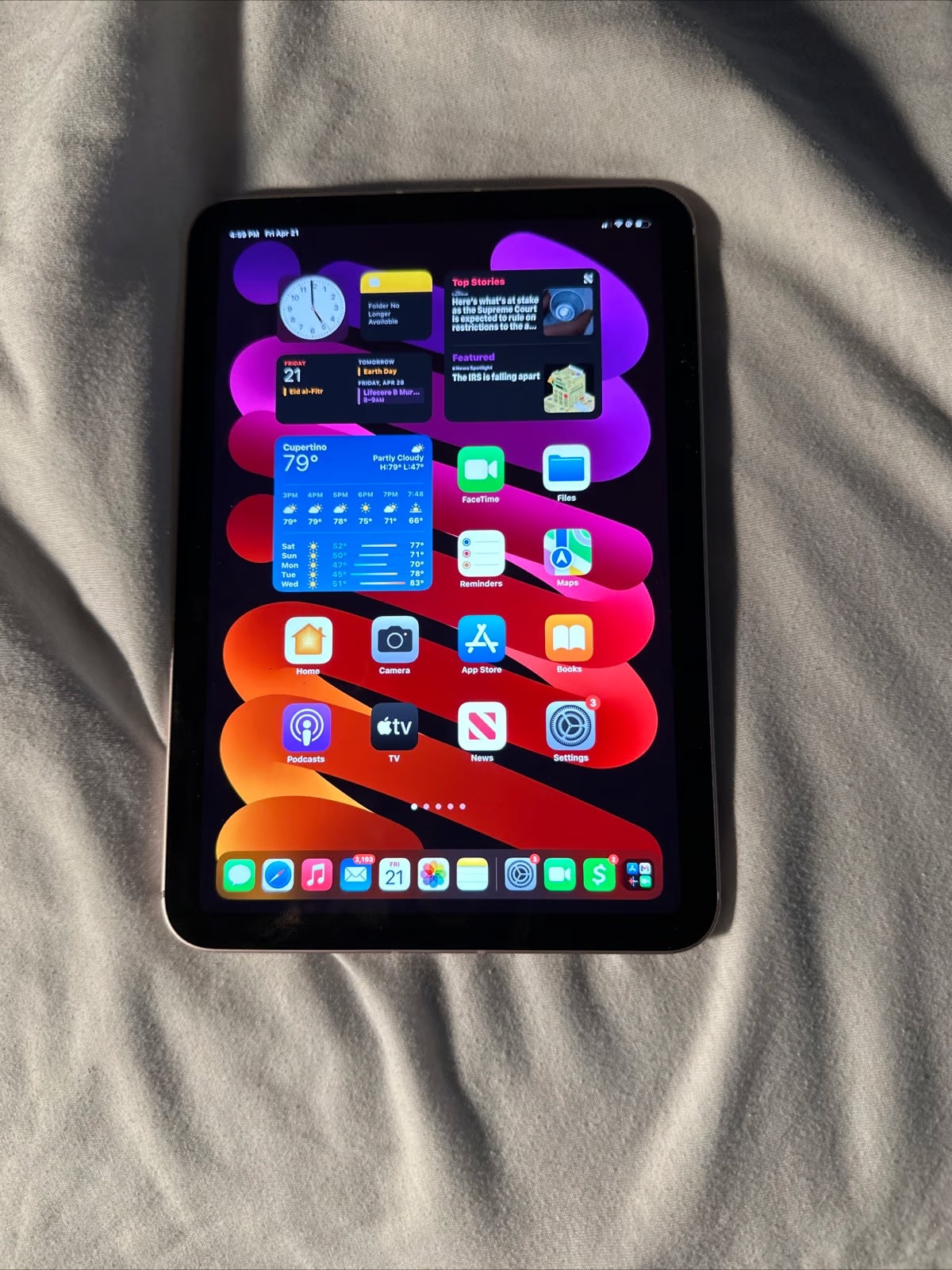 Apple iPad Mini 6th Generation 256 GB in Rose Gold cellular 6V88