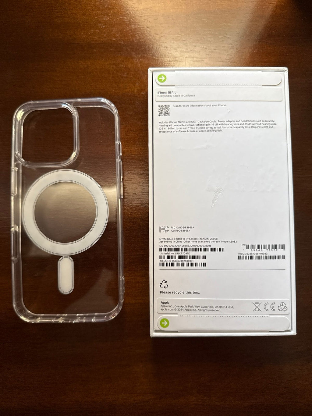 Apple iPhone 16 Pro 256GB Black Titanium Unlocked 9T21