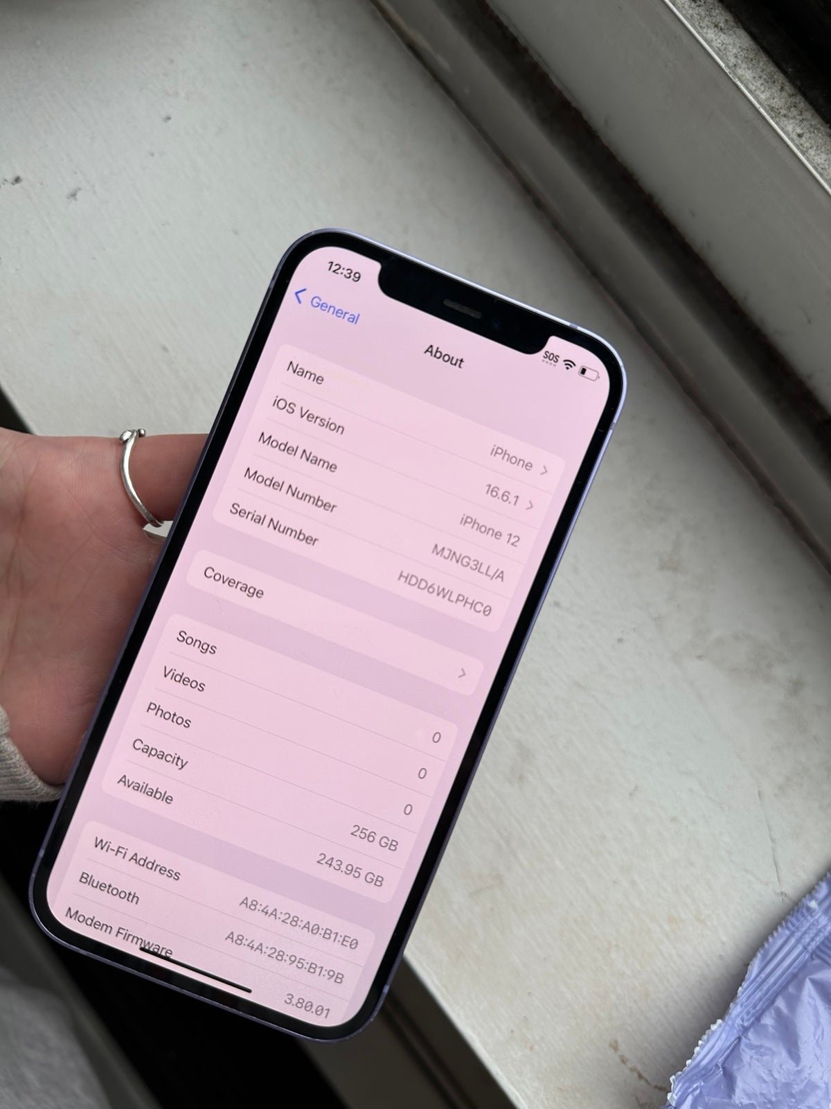 Apple iPhone 12 256 GB in Purple for Unlocked 5E92