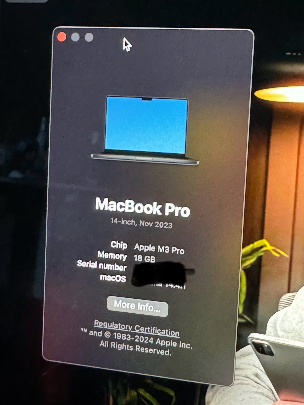 14鈥?MacBook Pro M3Pro 7E75
