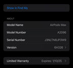 Apple AirPods Max in Space Gray 2E62