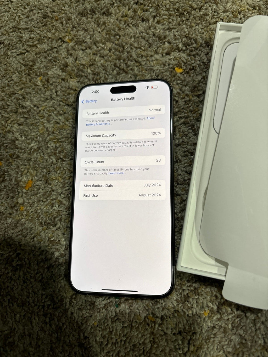 iPhone 15 pro max natural 256gb T-Mobile 3F89