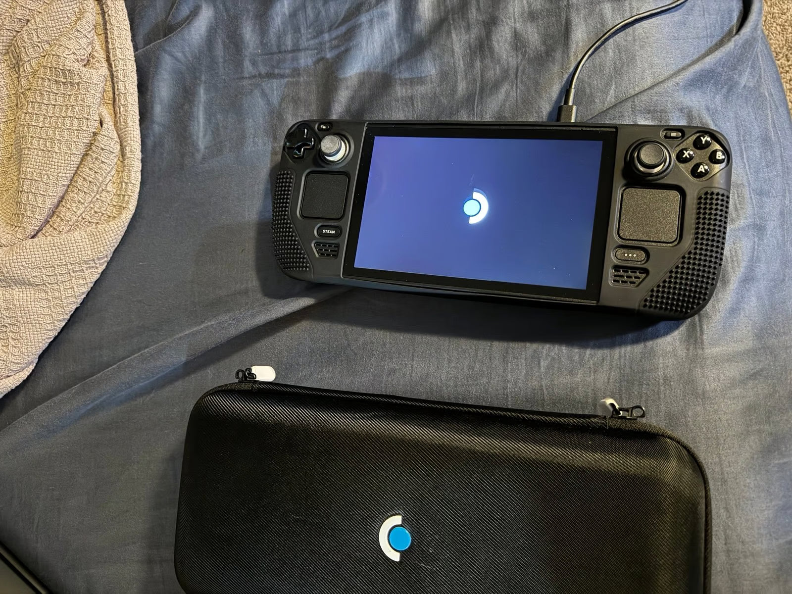 Steam Deck 512gb with grips and case 7G57