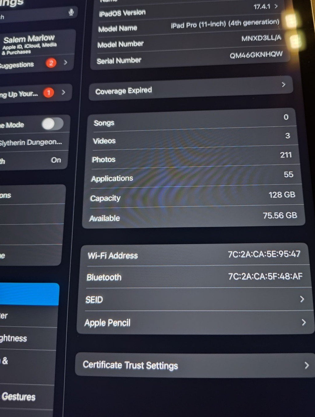 iPad Pro 11-inch (4th generation) with Apple Pencil (2nd generation) 6K22