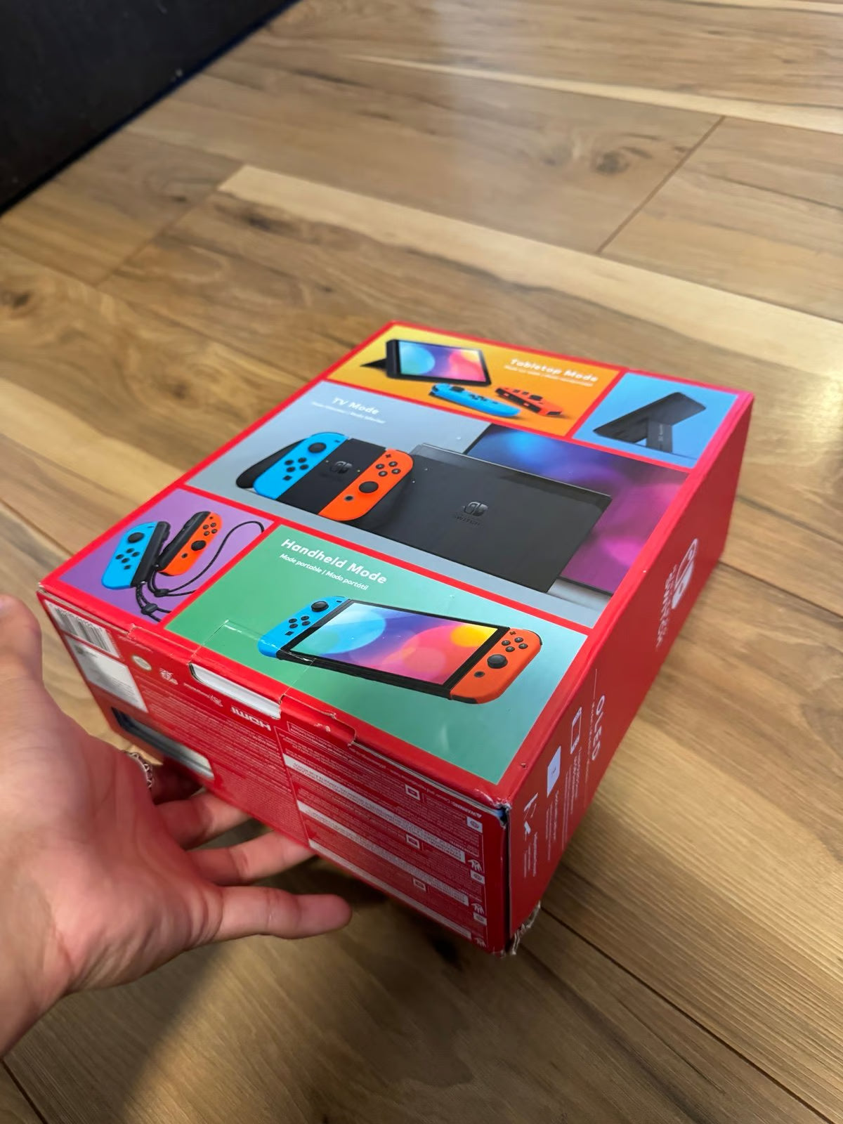 Nintendo Switch OLED Console - 64GB - Black/Neon Red/Neon - NEW 8V96