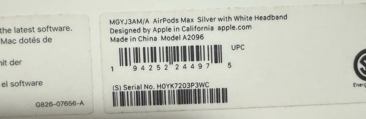 Apple AirPods Max with Smart Case in Silver 2G52