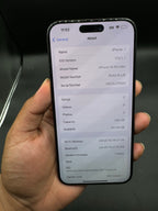 Apple iPhone 15 pro max 256gb Black titanium For  TMobile/sprint/metro 5H53