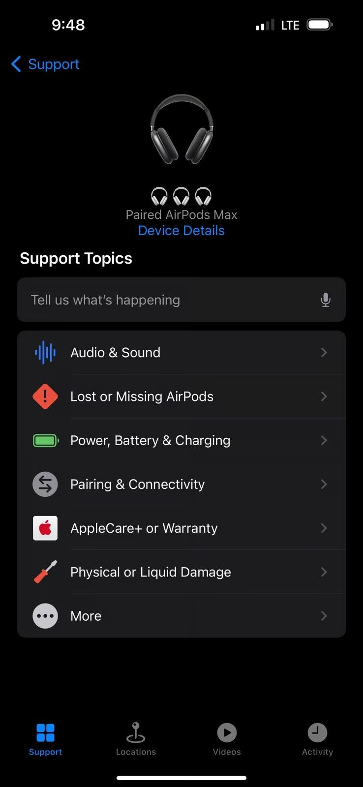 Airpod Max - Black 9D63