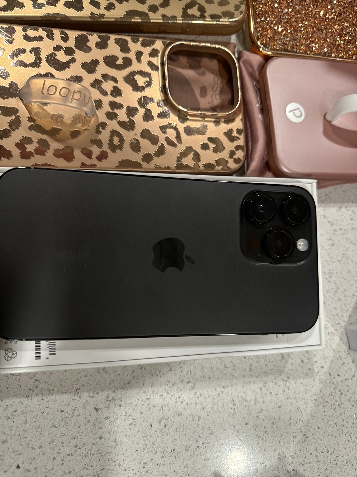 iphone14 pro max phone unlocked 128gb space black with loopy cases 1K67