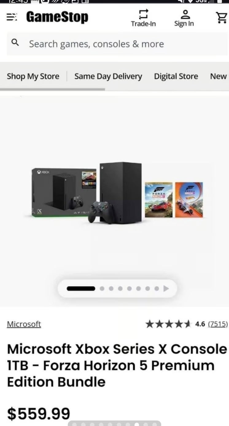 New Microsoft Xbox Series X Console 1TB - Forza Horizon 5 Premium Edition Bundle 7T93