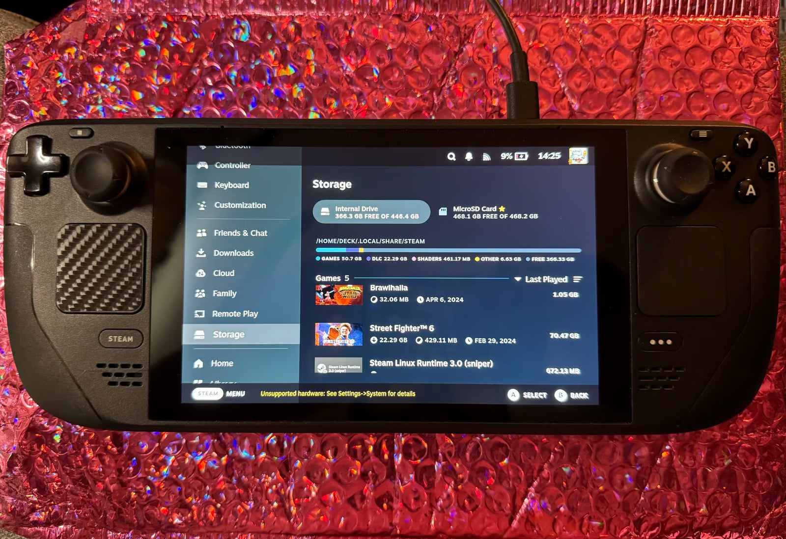 Steam Deck EV2 Prototype 512gb RARE 9U76