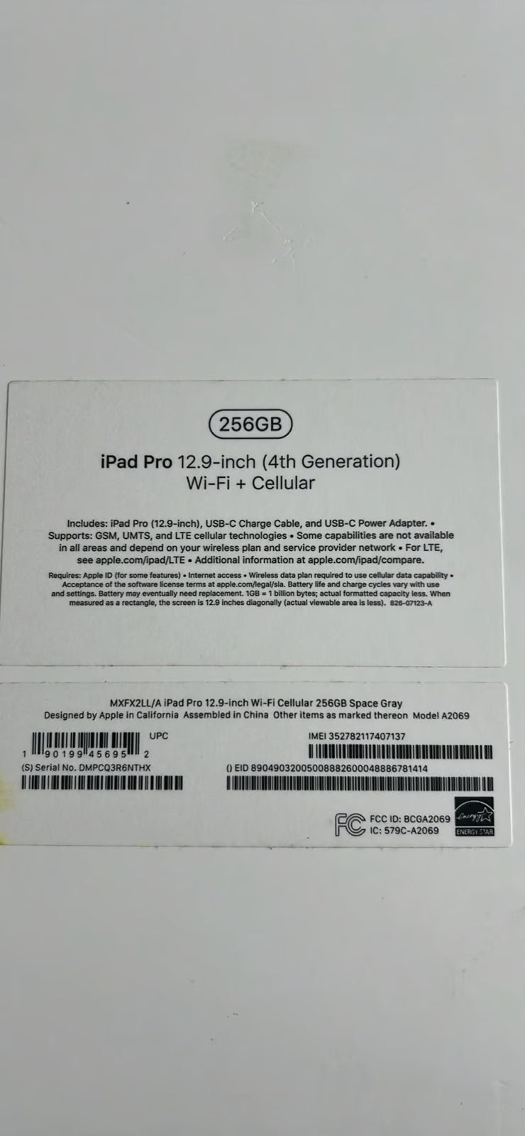 Apple iPad Pro 4th Generation 5U29