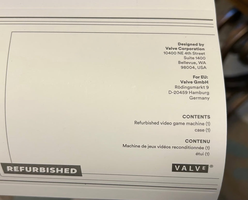 Valve Steam Deck Refurbished LCD 512GB 1A29