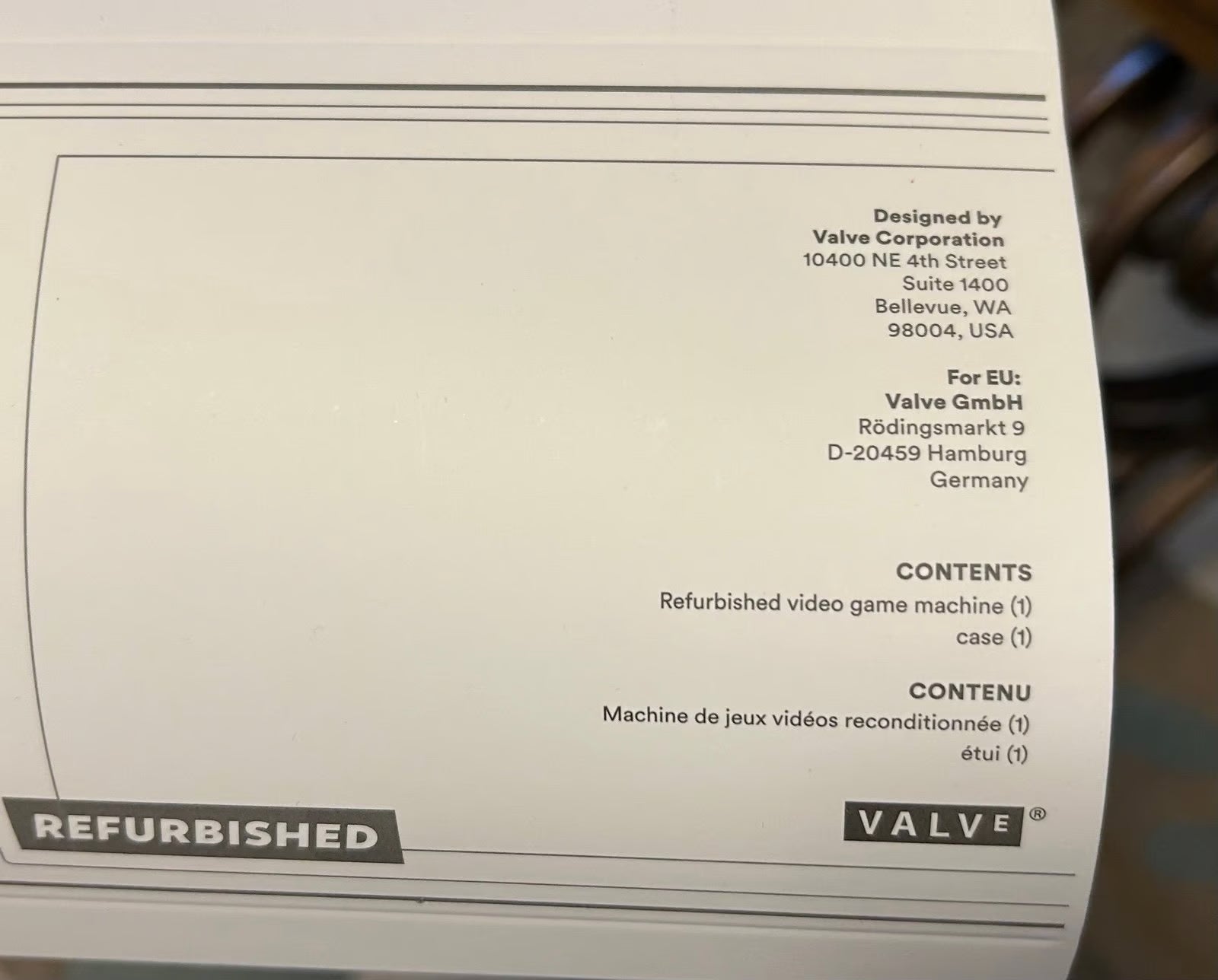 Valve Steam Deck Refurbished LCD 512GB 1A29