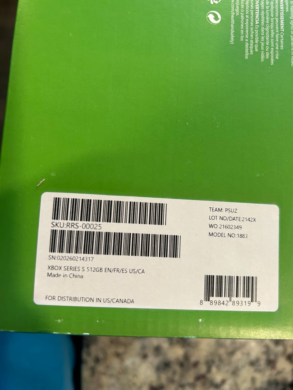 Xbox series s console with controller 6Q72